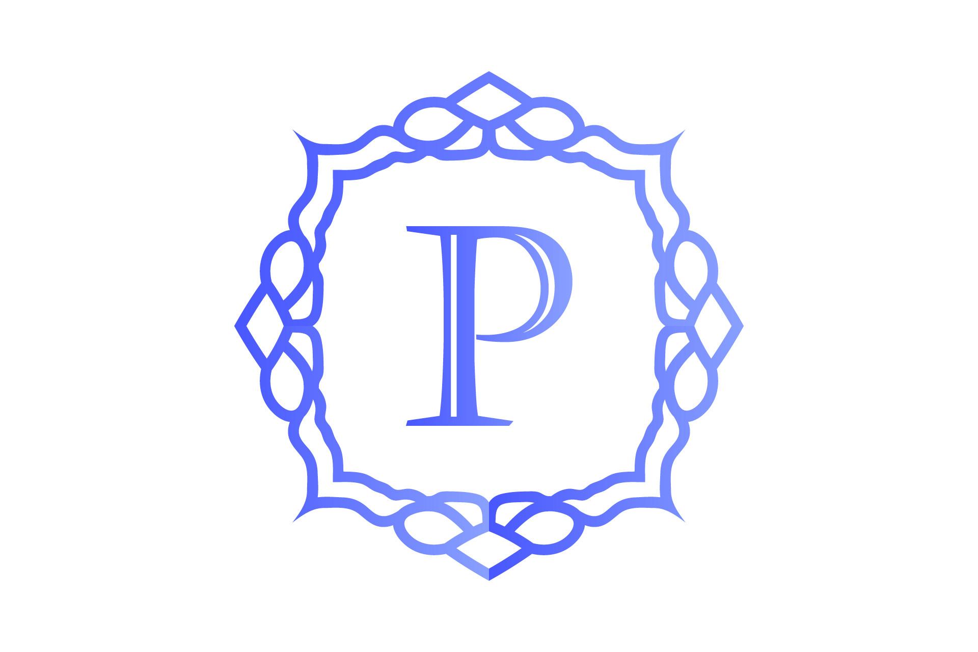 Monogram Illustration Gradient Art Cool