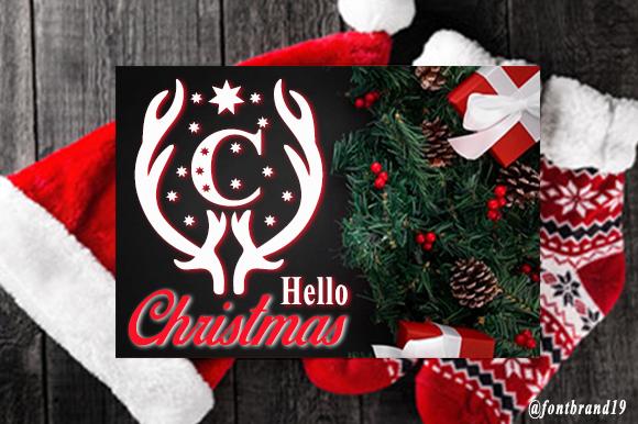 Hello Christmas Monogram Font
