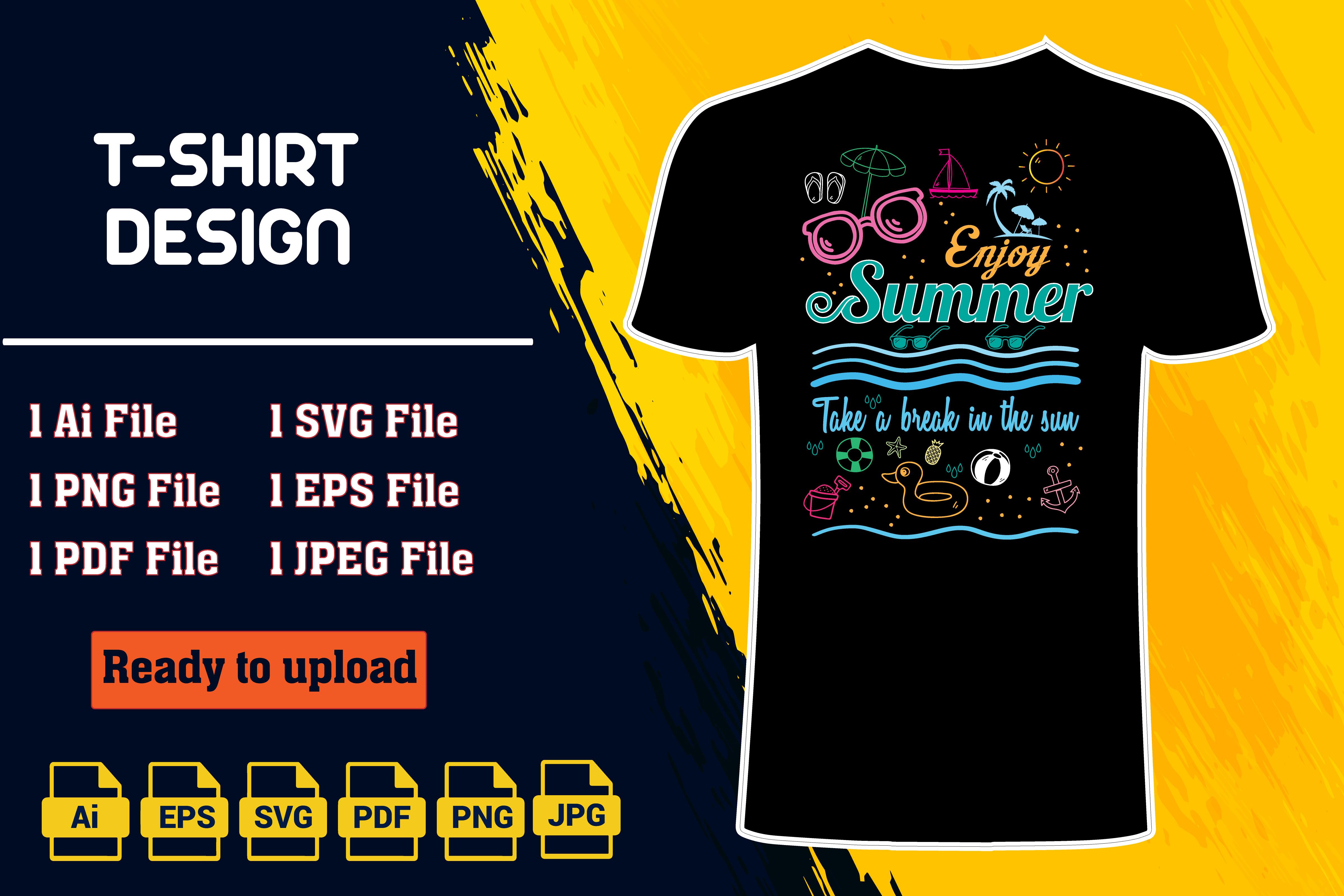 Summer T-shirt Design .