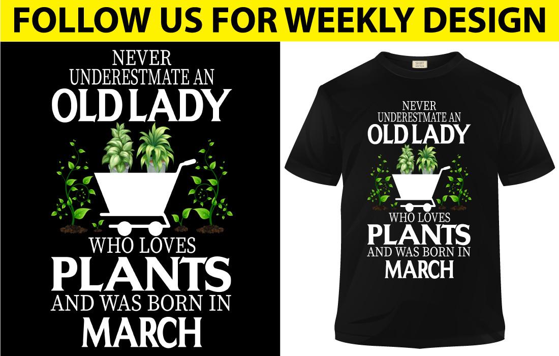 Old Lady Who Loves Plants and Was Born in  March