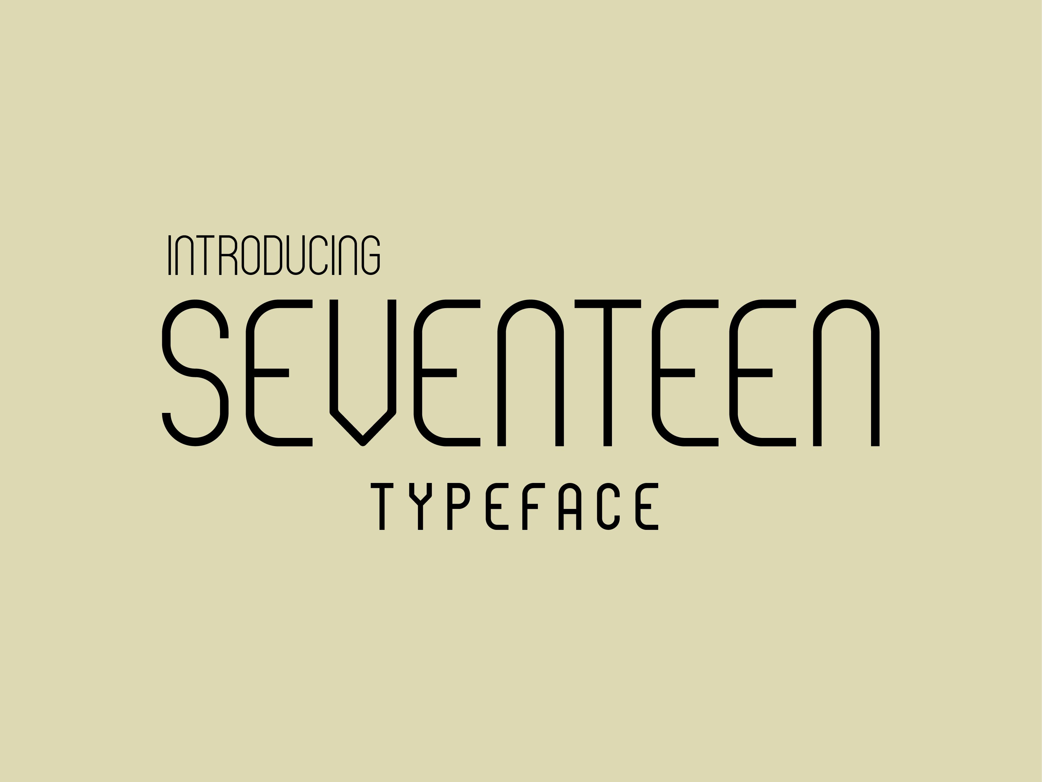 Seventeen Font