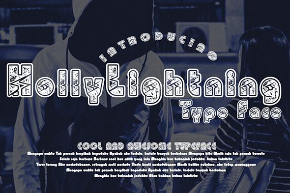HollyLightning Font