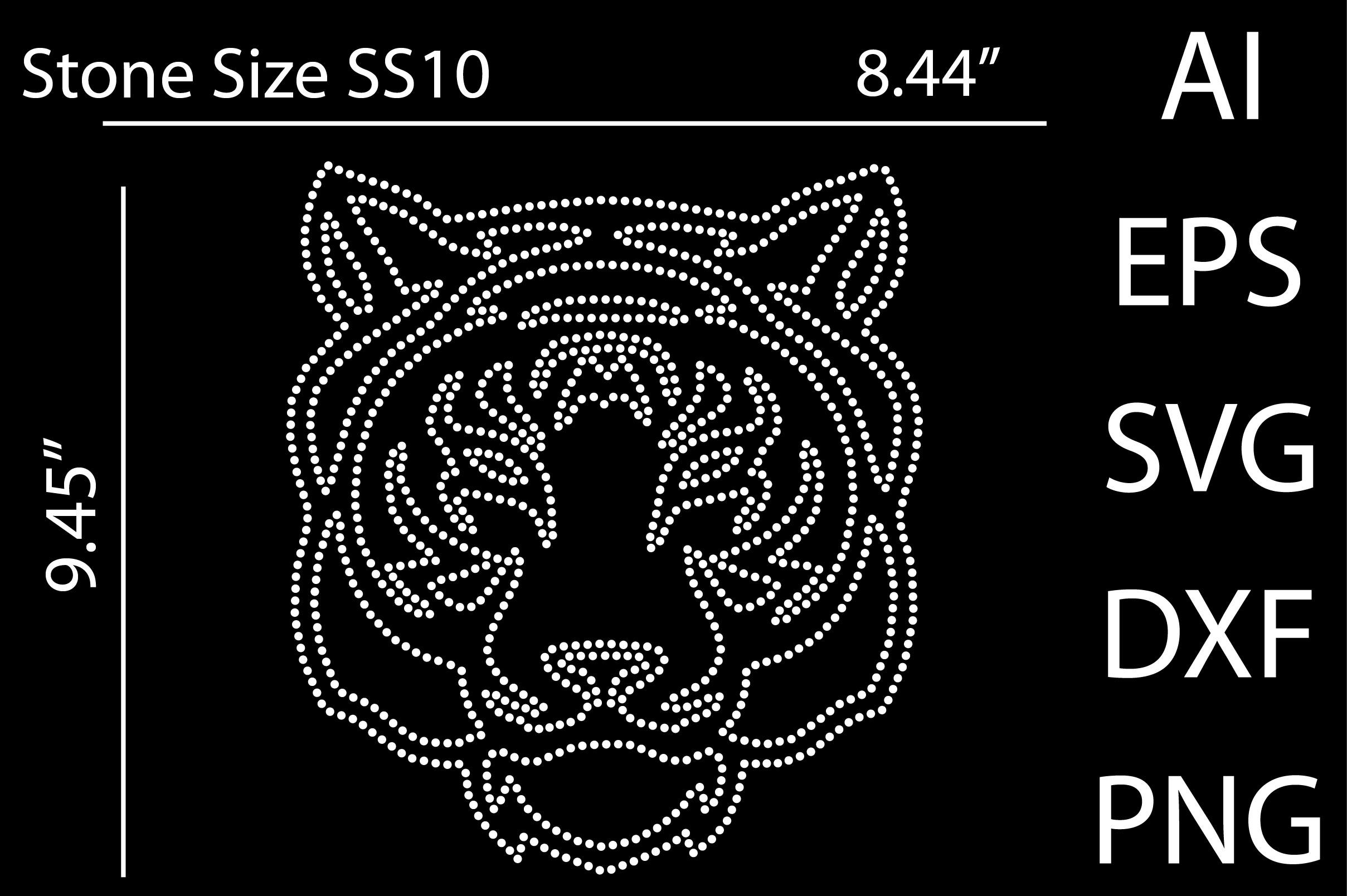 Tiger Rhinestone Templates
