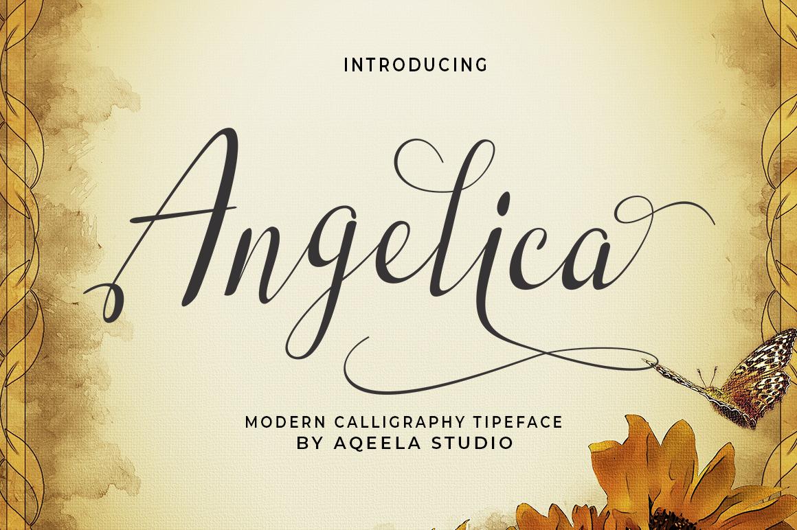 Angelica Script Font