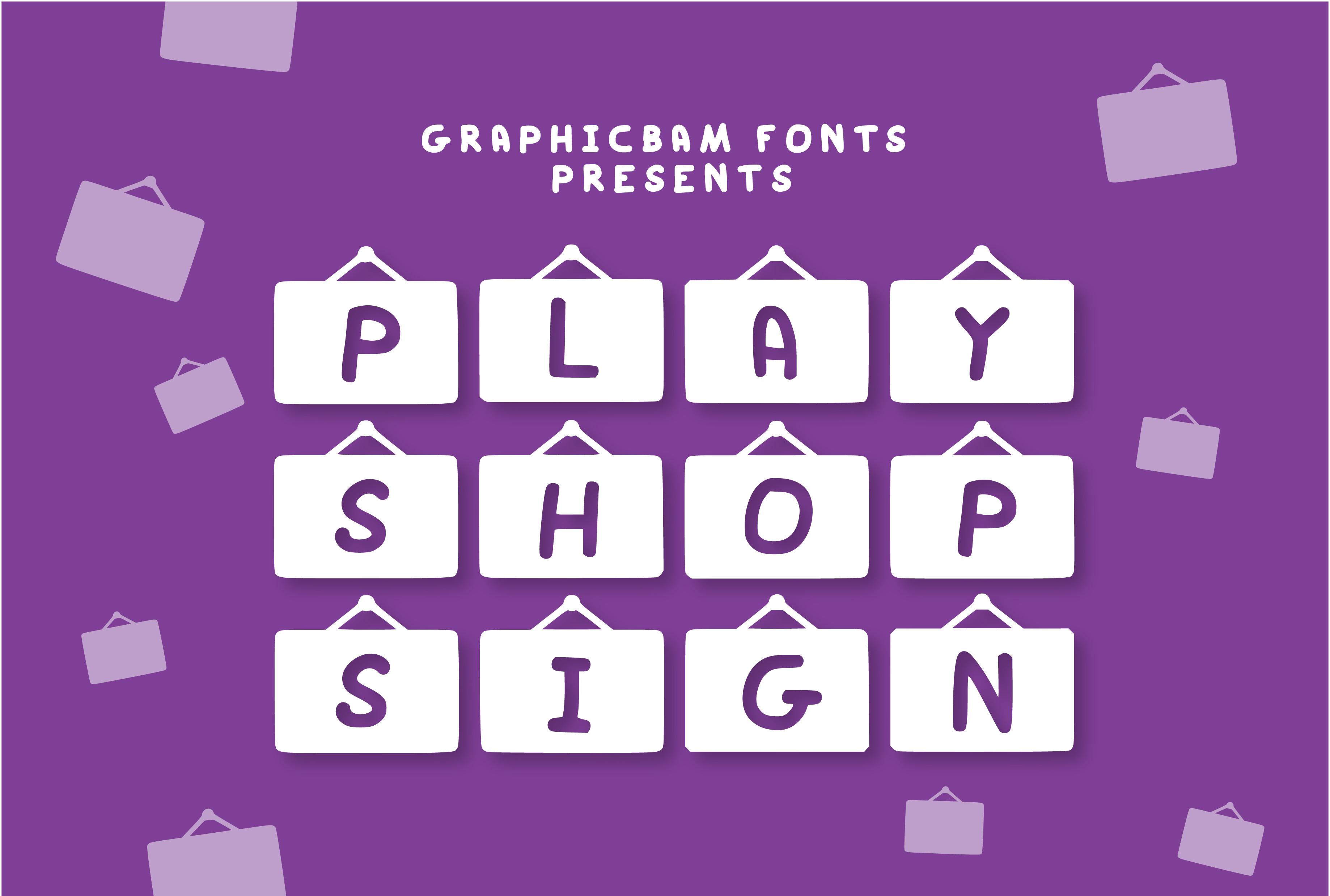 Play Shop Sign Font