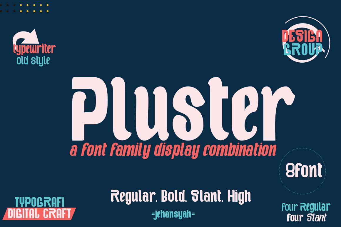 Pluster Font