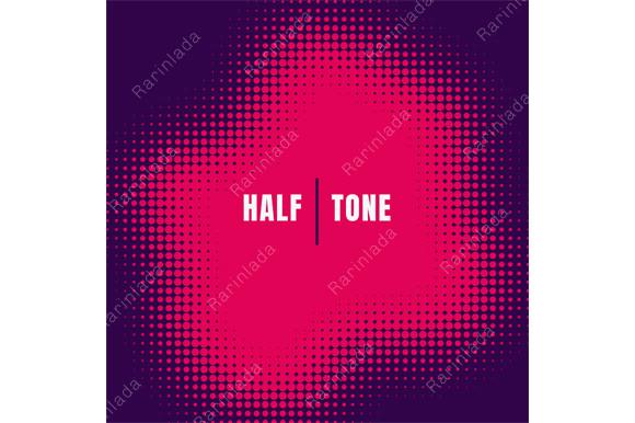 Abstract Pink Halftone Effect Texture