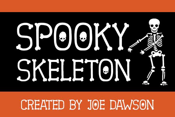 Spooky Skeleton Font