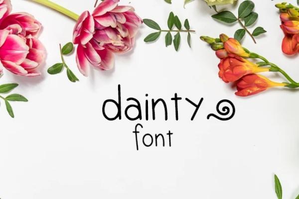 Dainty Font