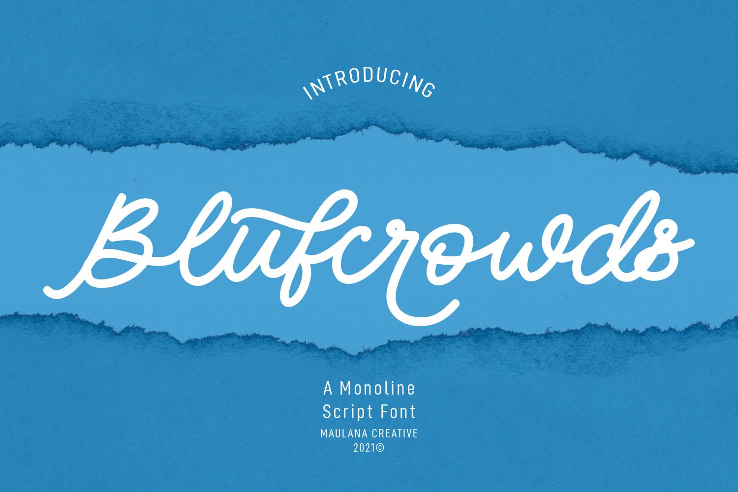 Blufcrowds Font