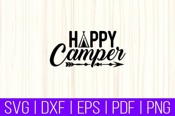 Happy Camper Camping Camp Tee Shirts