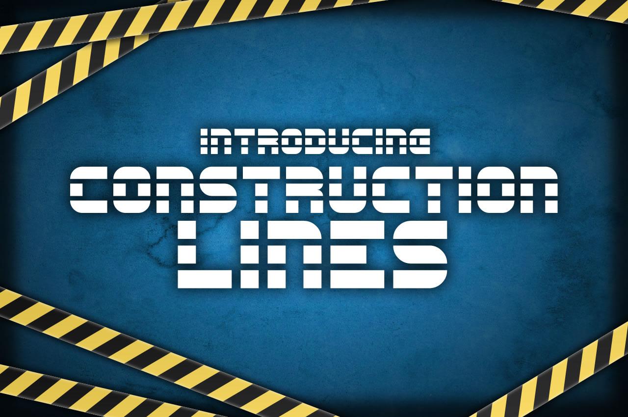 Construction Lines Font