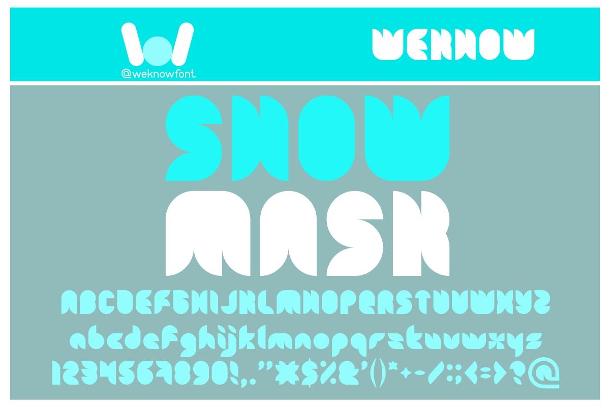 Snow Mask Font