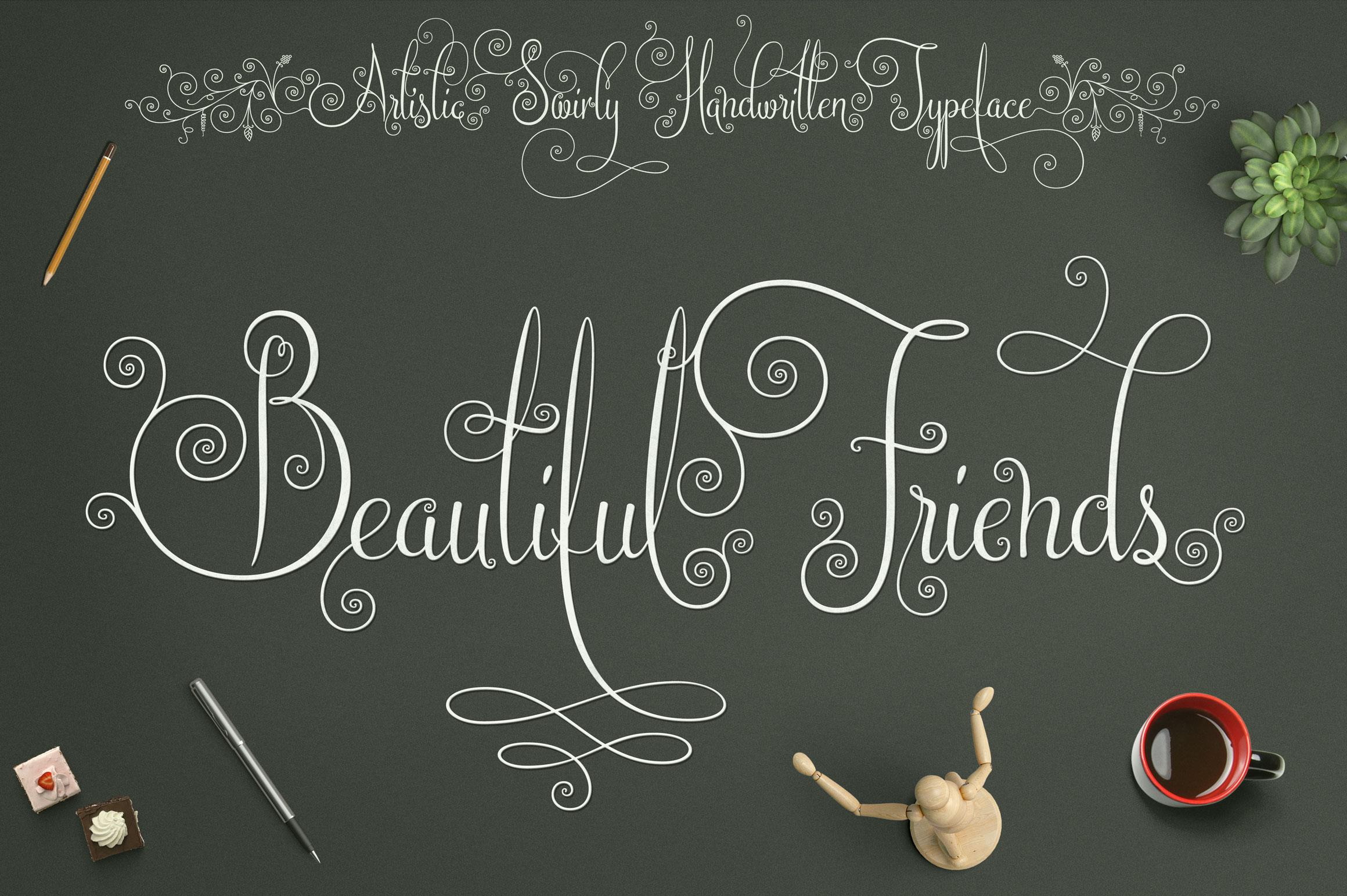 Beautiful Friends Script Font