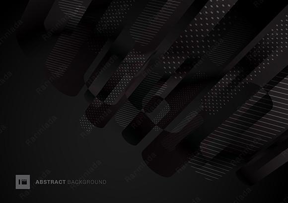 Abstract Black Lines Pattern Perspective