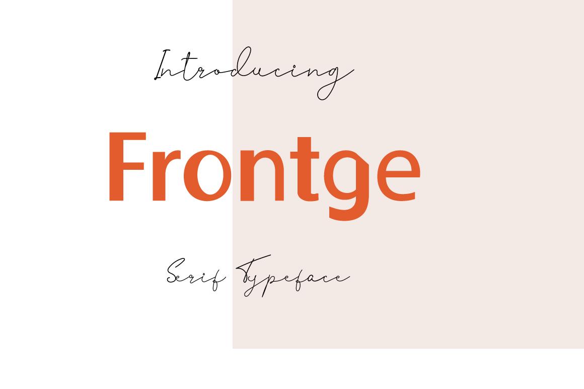 Frontge Font