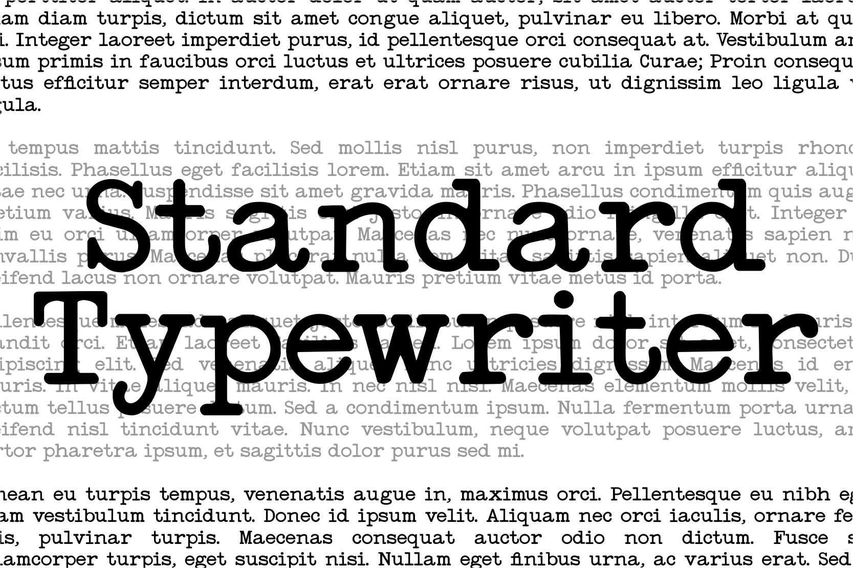 Standard Font