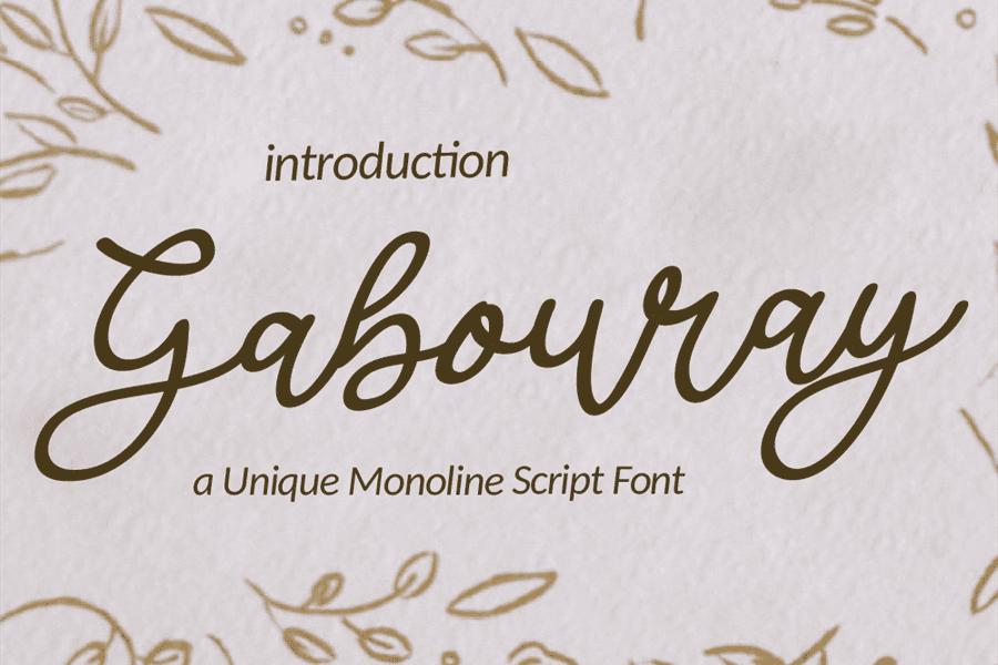 Gabouray Font
