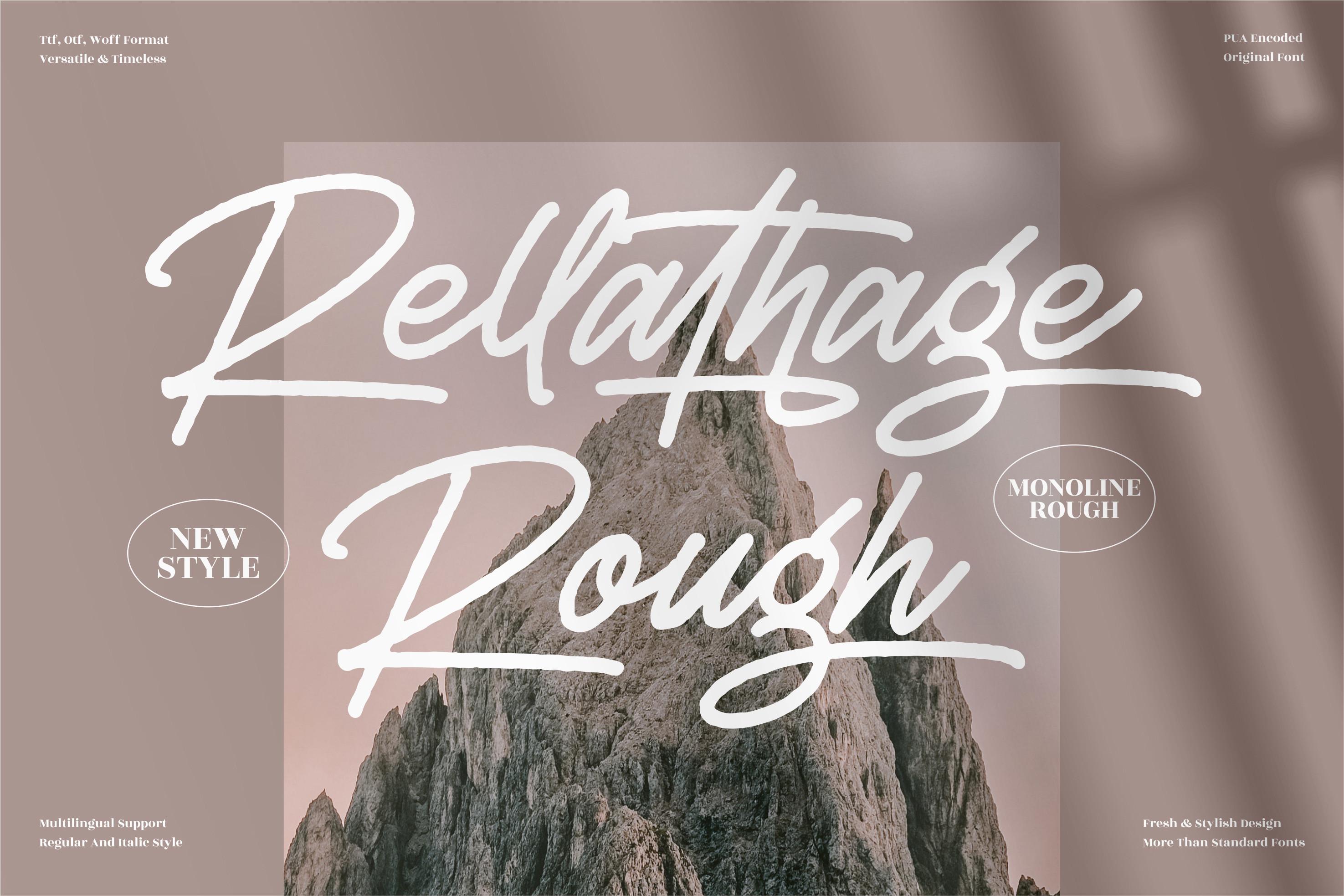 Rellathage Rough Font