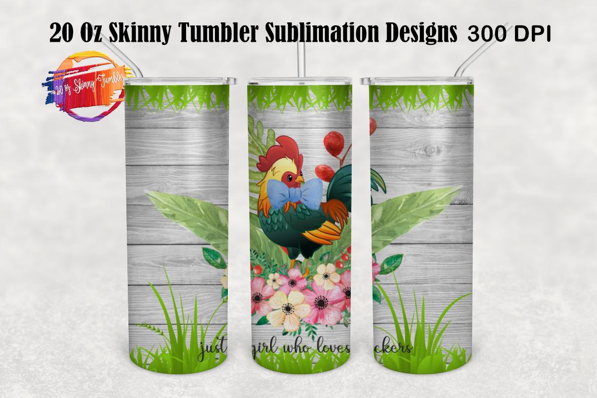 Chicken Tumbler 20oz Skinny Tumbler Wrap