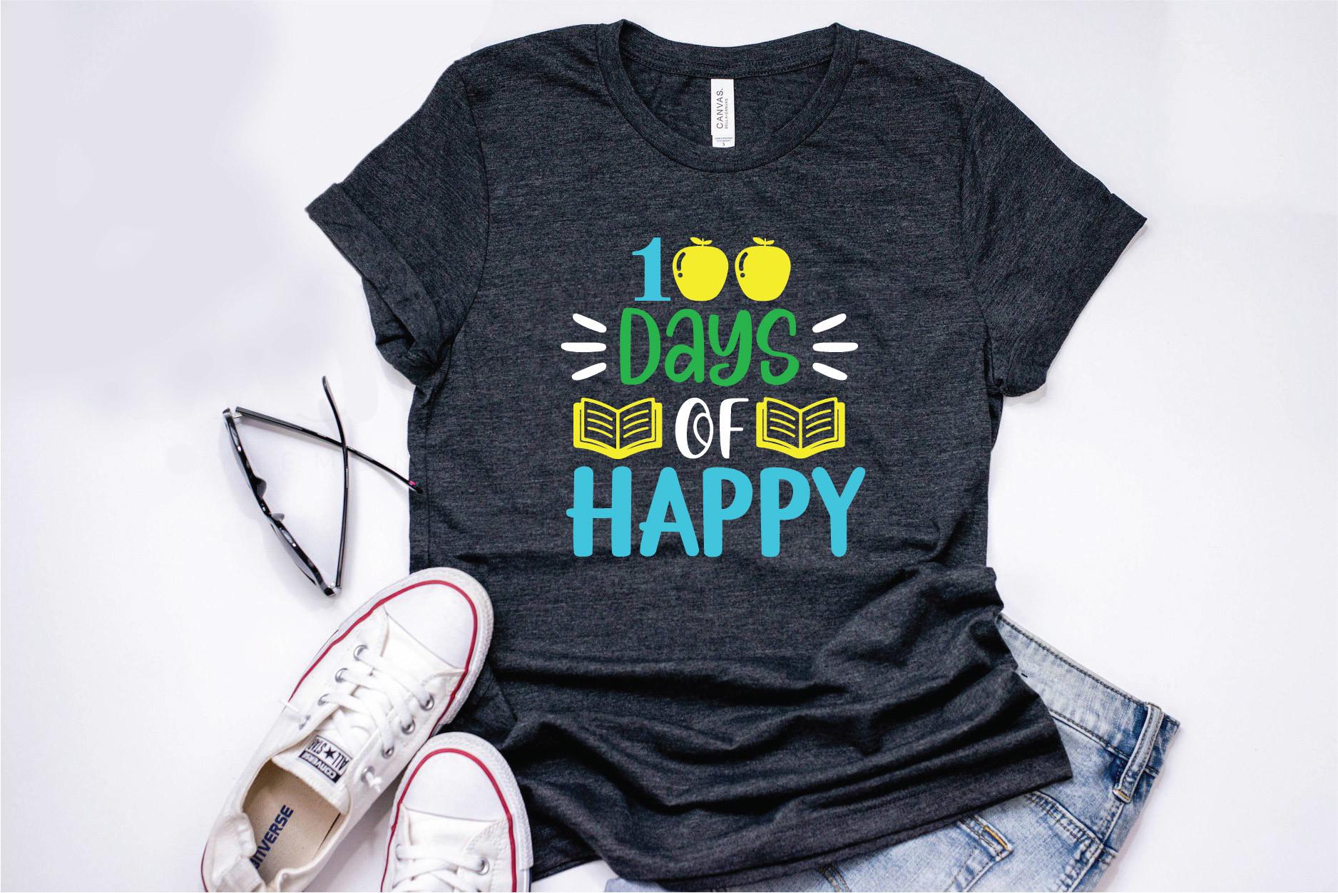 100 Days of School T-Shirt Design