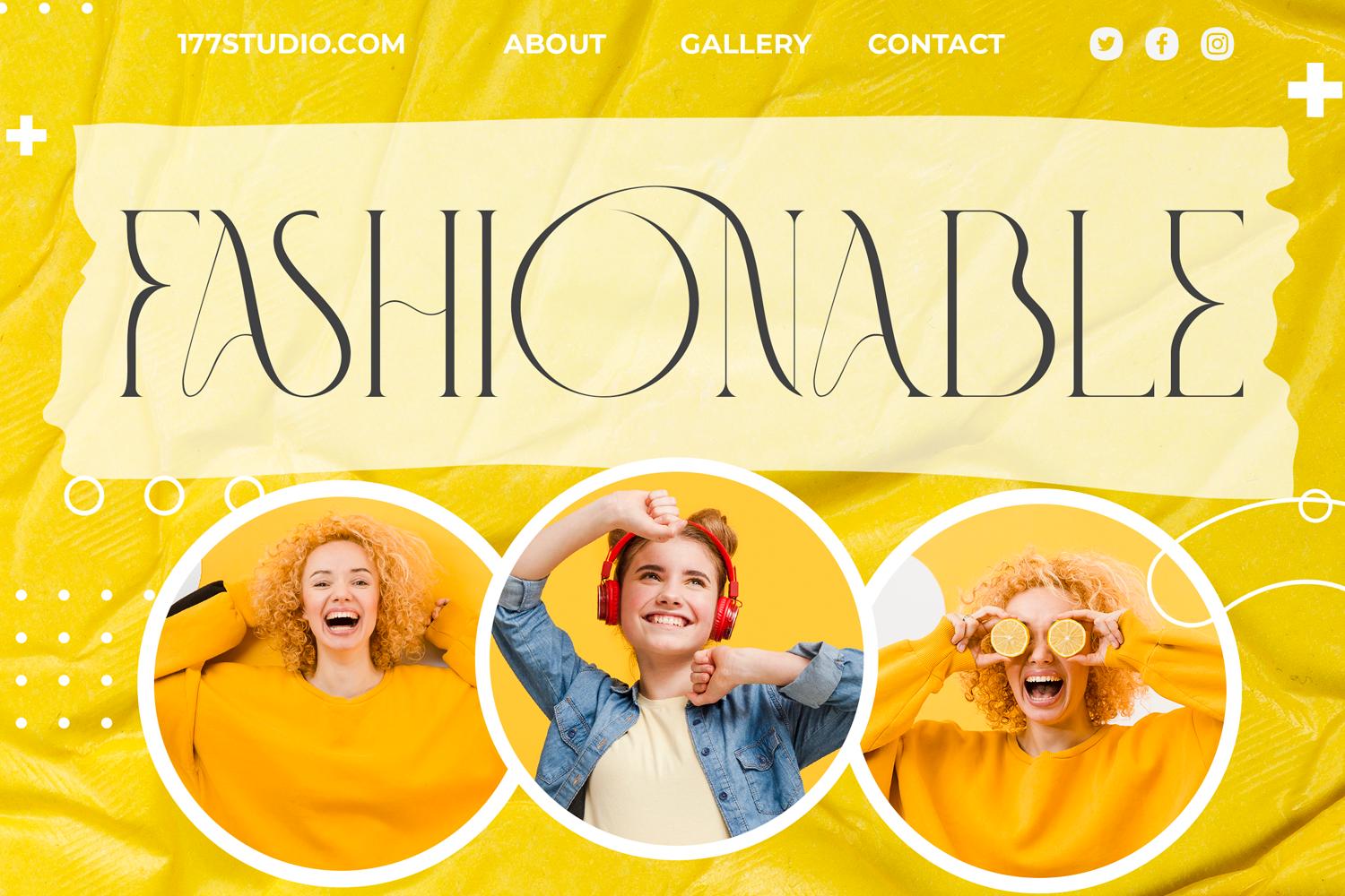 Fashionable Font