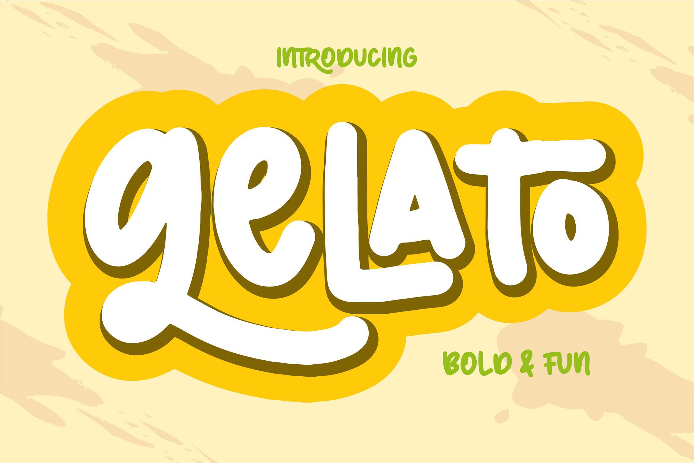 Gelato Font