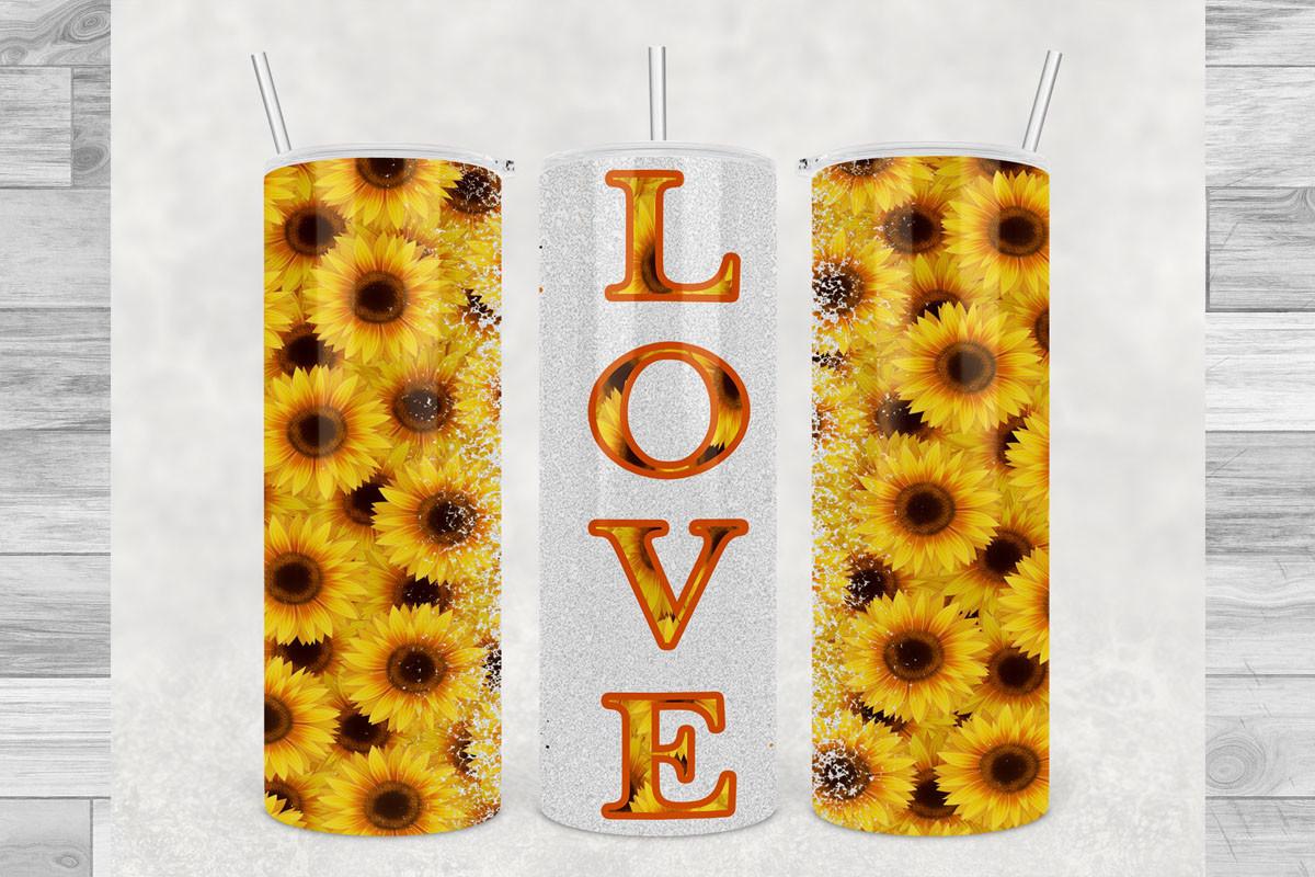 20oz Tumbler Sunflower Love