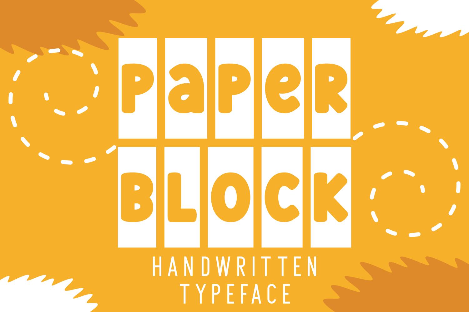 Paper Block Font
