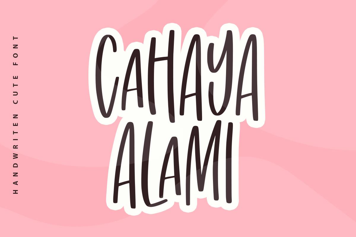 Cahaya Alami Font