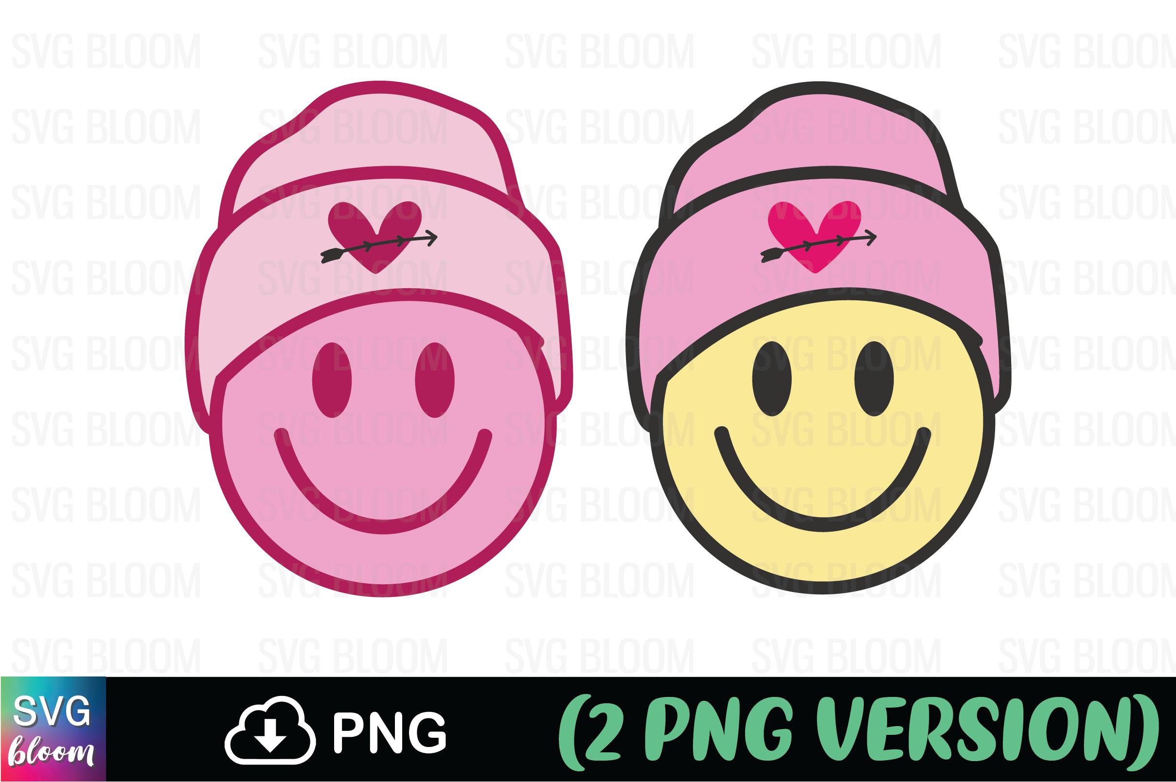 Smiley Face Beanie Retro