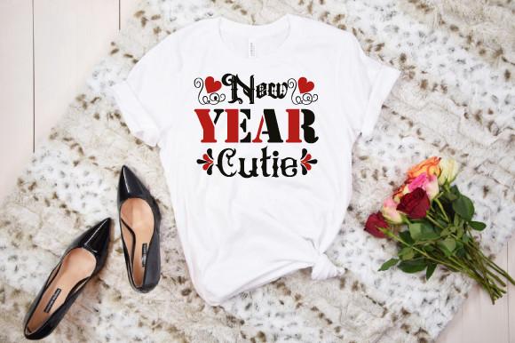 New Year Cutie Typography SVG T-Shirt