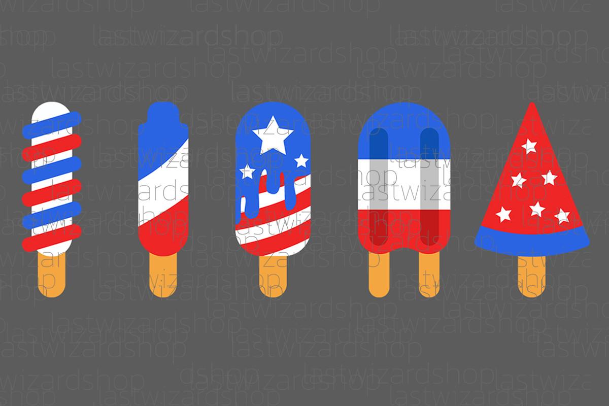 Patriotic Popsicles Svg, Popsicle Svg