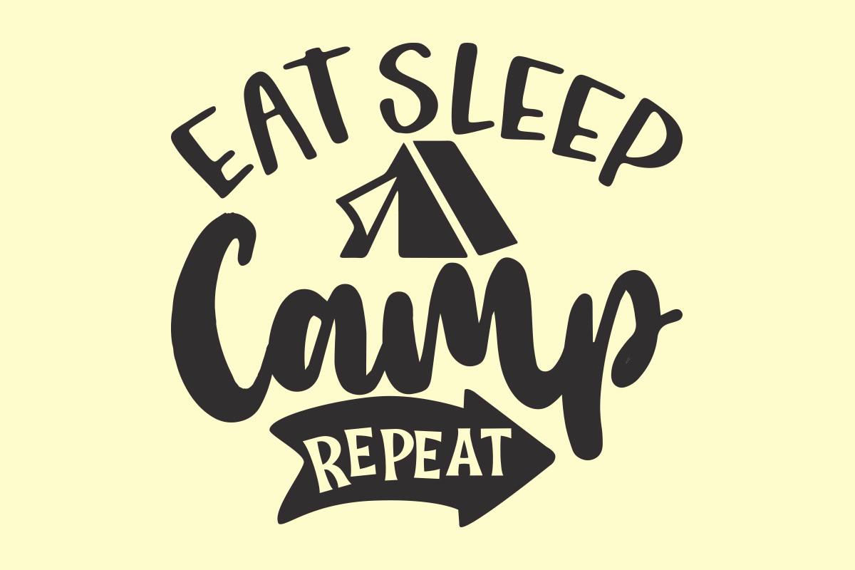 Camping SVG T Shirt Design