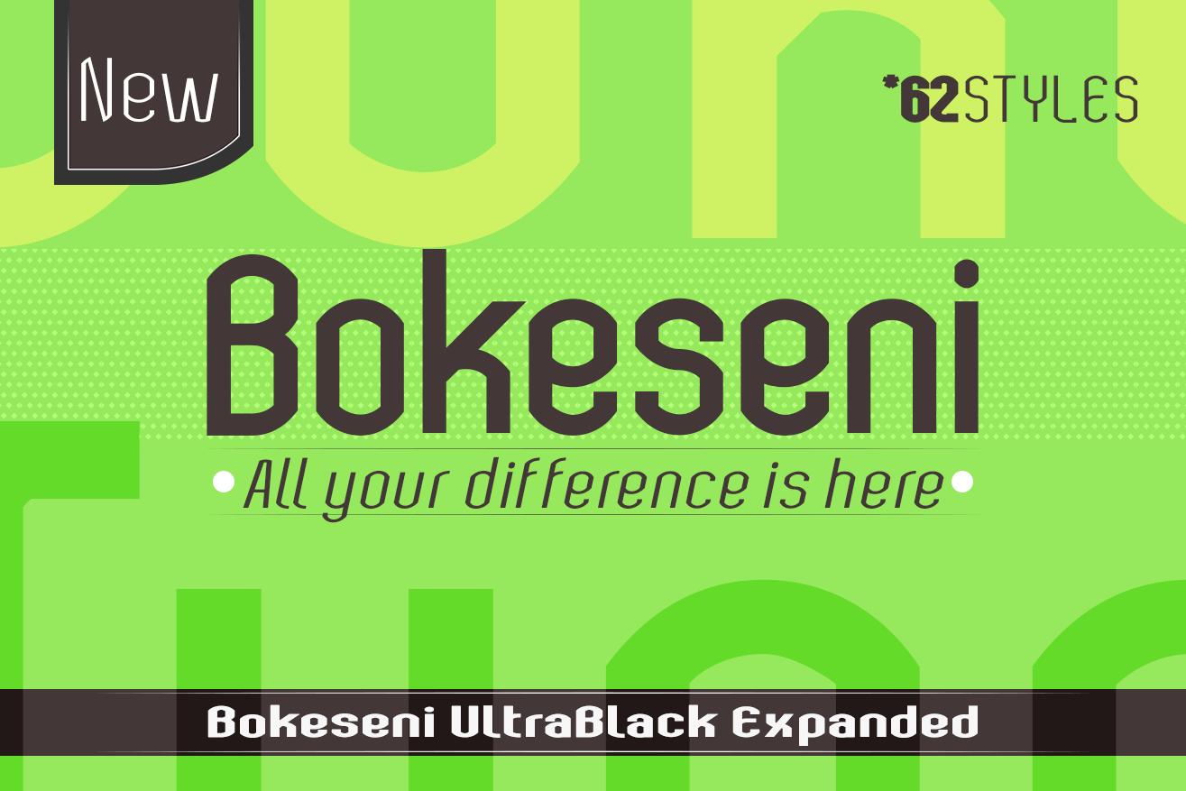 Bokeseni UltraBlack Expanded Font
