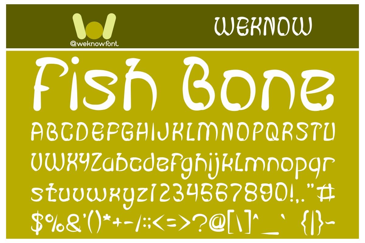 Fish Bone Font