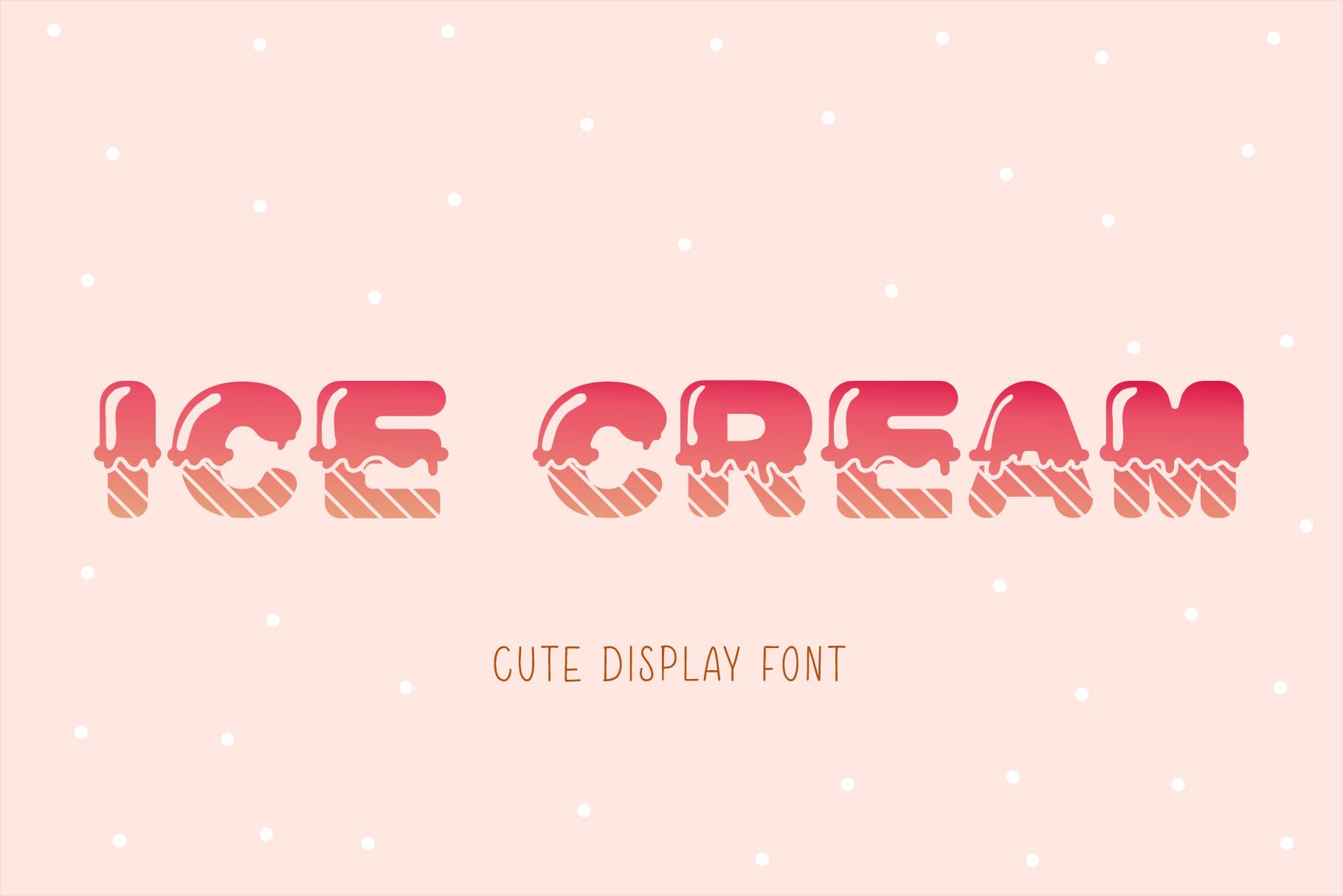 Ice Cream Font