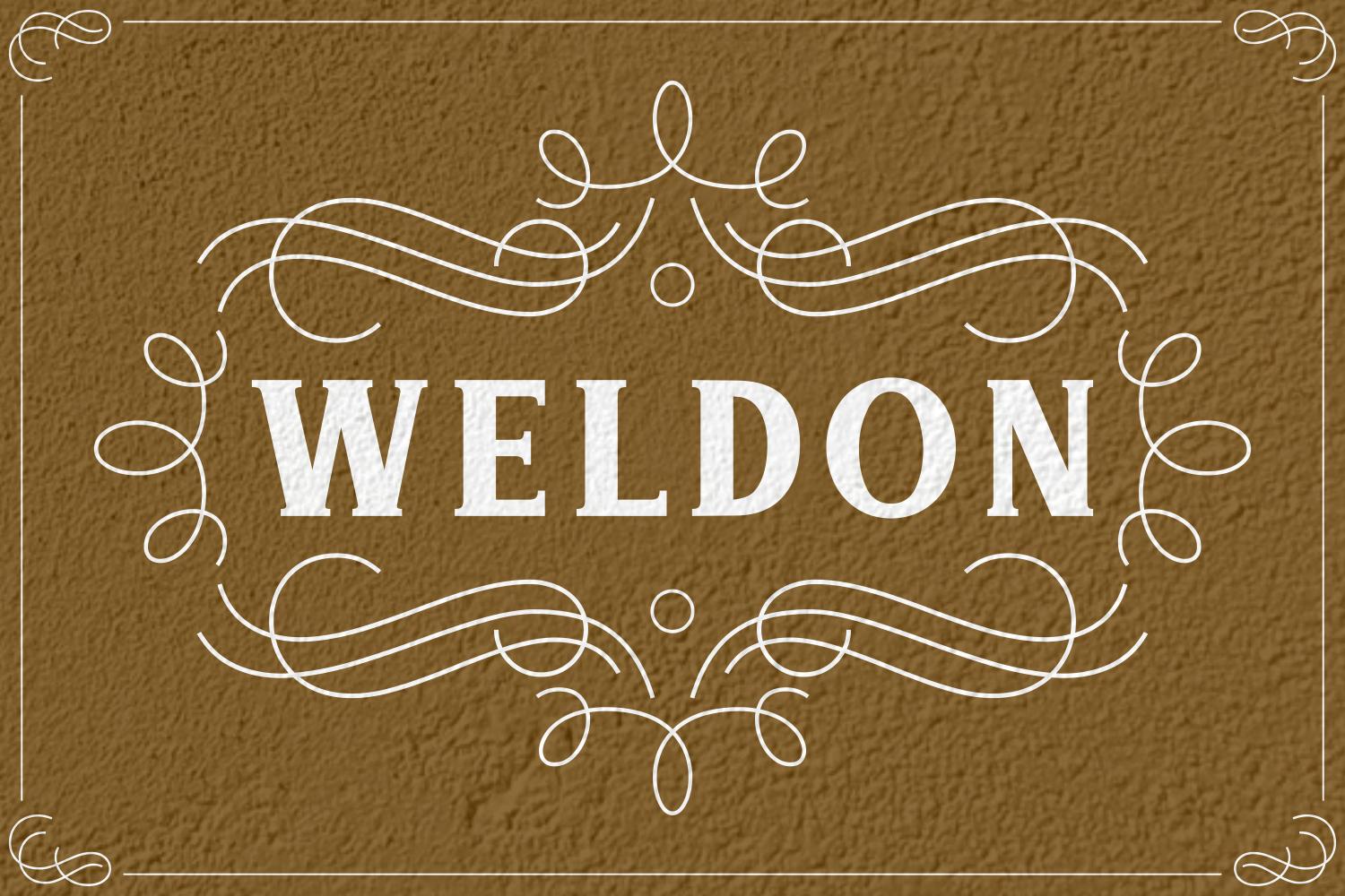 Weldon Font