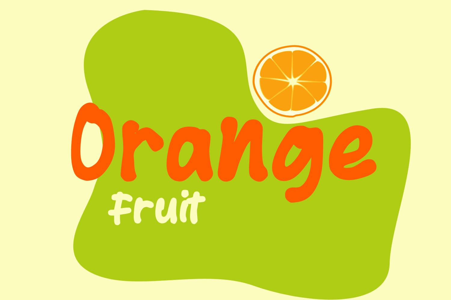 Orange Fruit Font