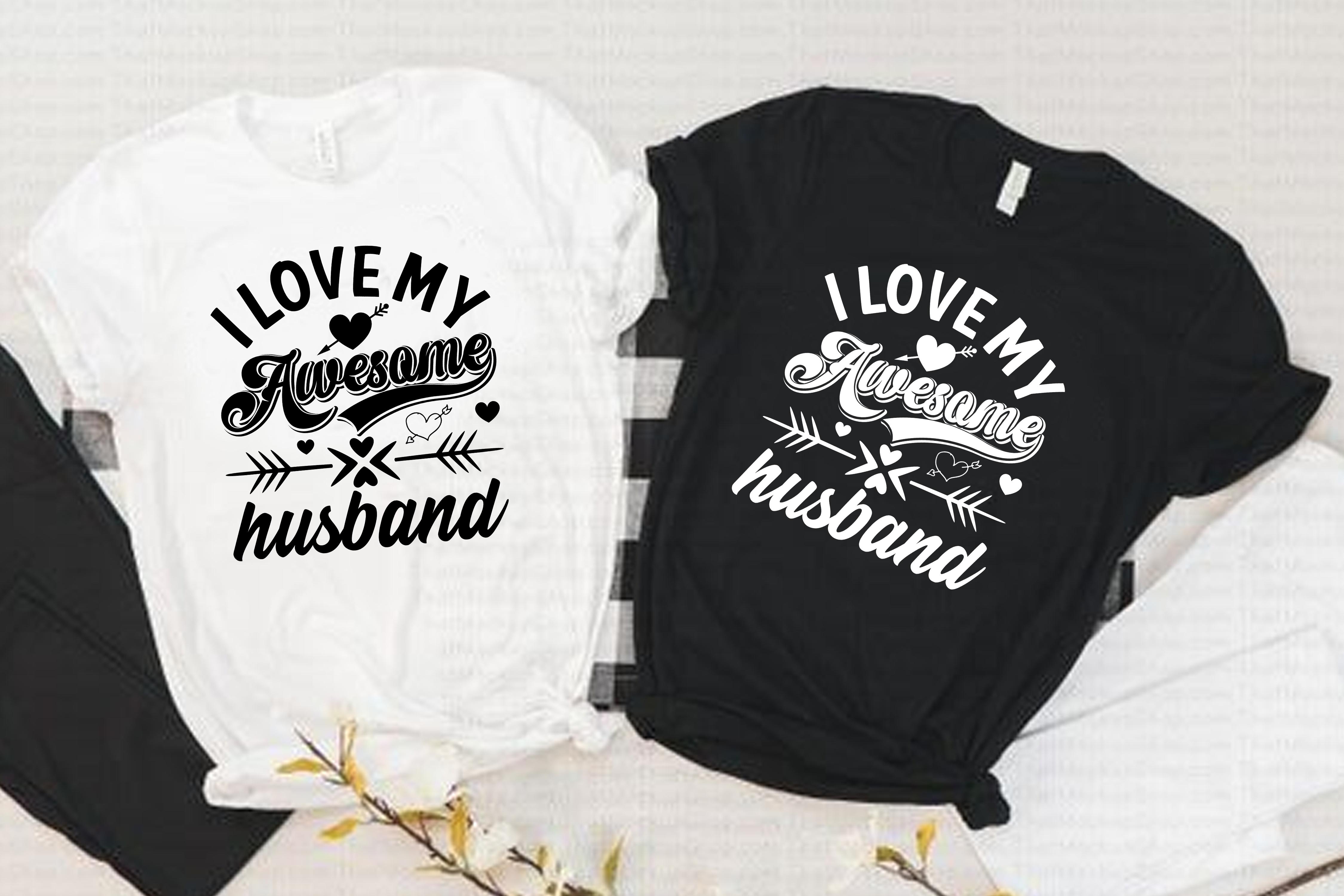 I Love Awesome Valentine T-Shirt Design