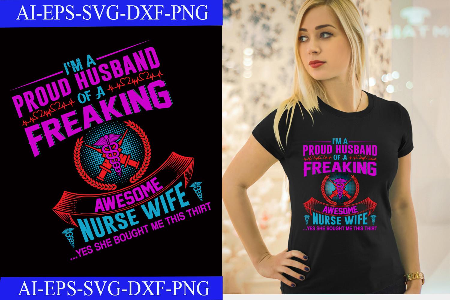 Nurse Typography T-shirt Design