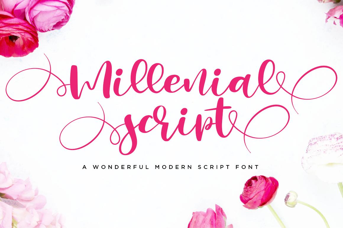 Millenial Script Font