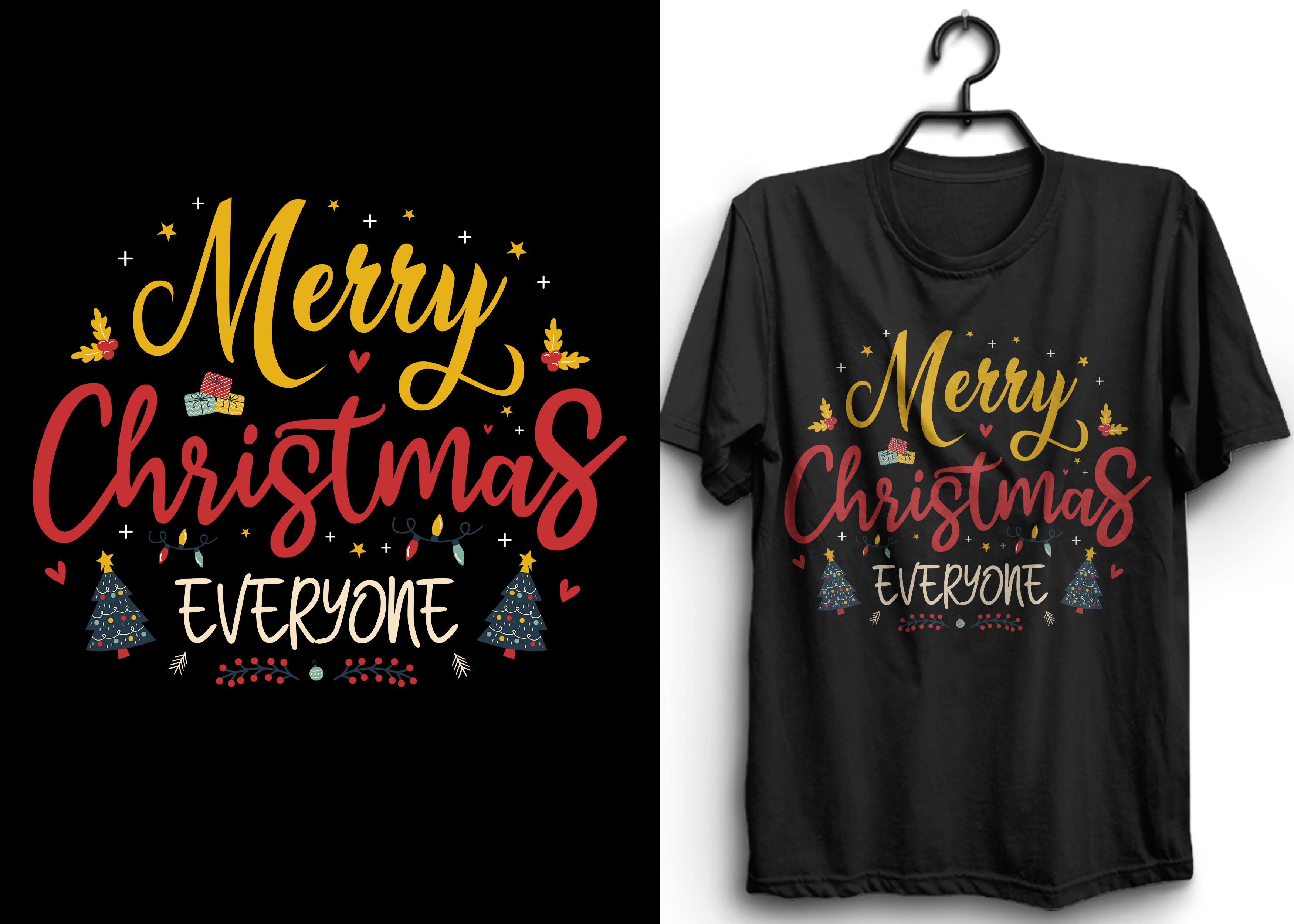 Merry Christmas Everyone T-shirt Design
