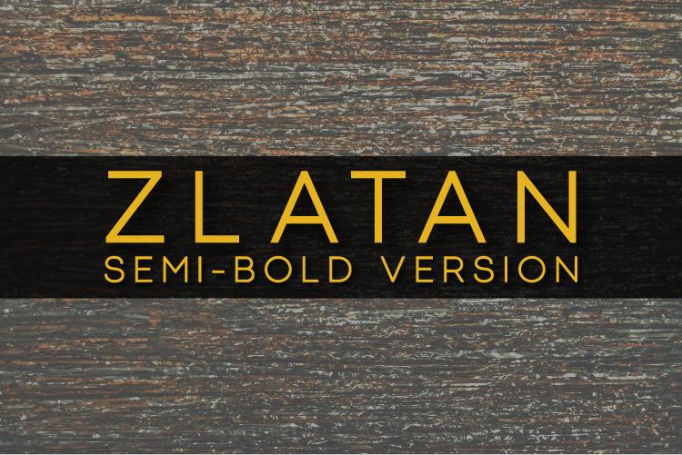Zlatan Semi-Bold Font