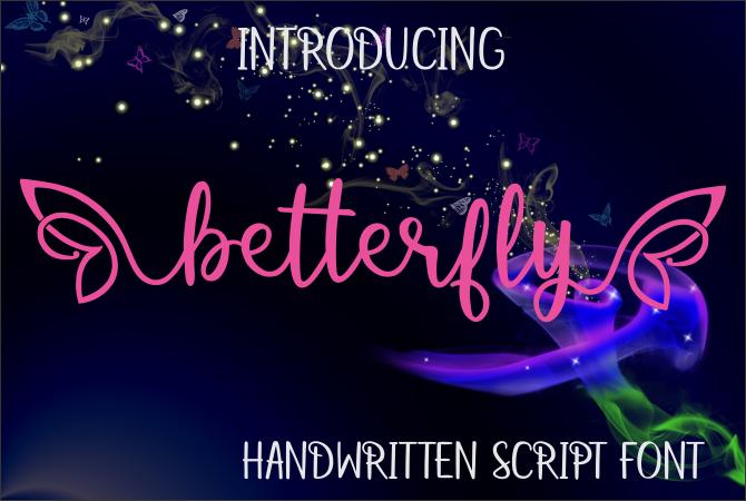 Betterfly Font