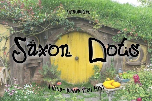 Saxon Dots Font