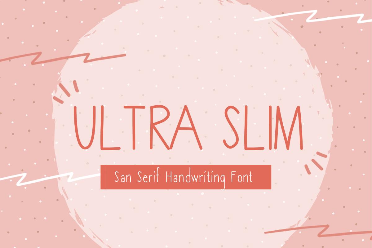 Ultra Slim Font