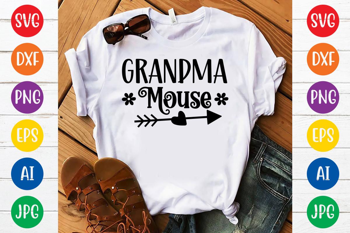 Grandma Mouse Svg Design