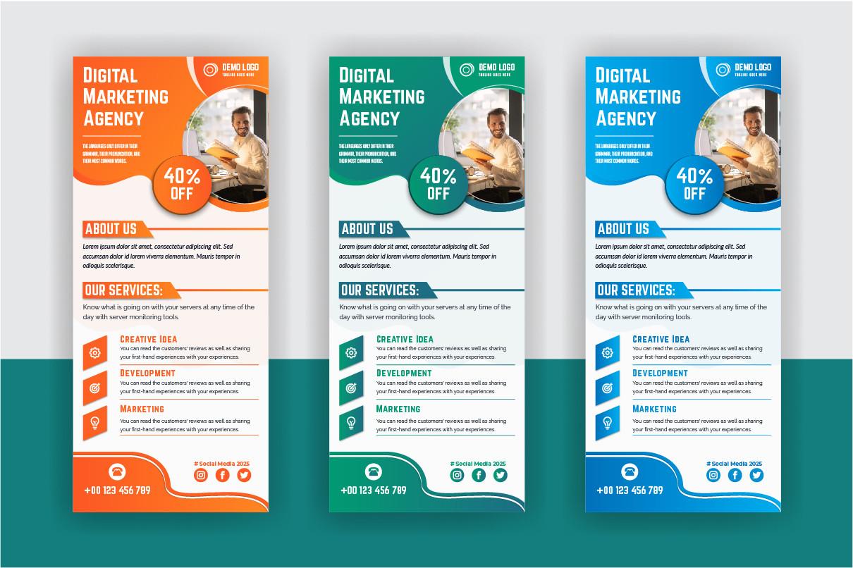 Digital Marketing Agency Roll Up Banner