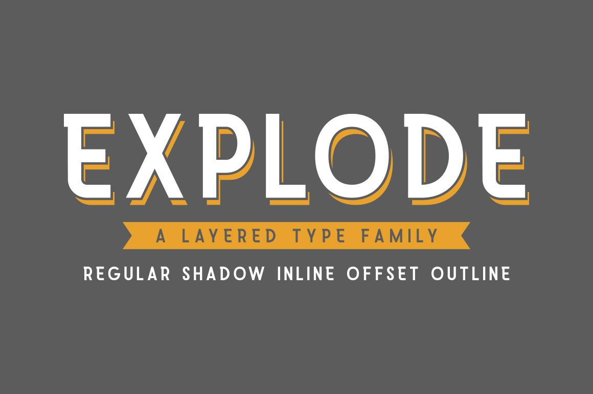 Explode Family Font